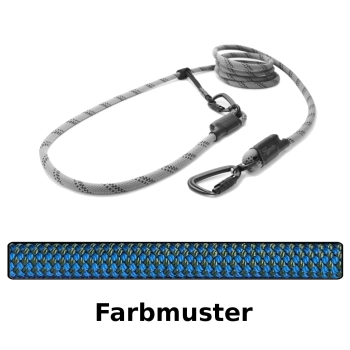 EASYLONG Hundeleine TWIST - M - 3,5m - blau und braun